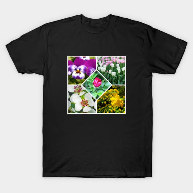 Spring Flowers T-Shirt by Aqua Juan